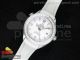 Planet Ocean Professional Diamonds Bezel 42mm on White Rubber Strap A2836