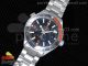 Planet Ocean 42mm SS OMF 1:1 Best Edition Black/Orange Bezel Black Dial on SS Bracelet A8900 (Black Balance Wheel)