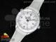 Planet Ocean Professional White Ceramic Bezel 42mm on White Rubber Strap A2836